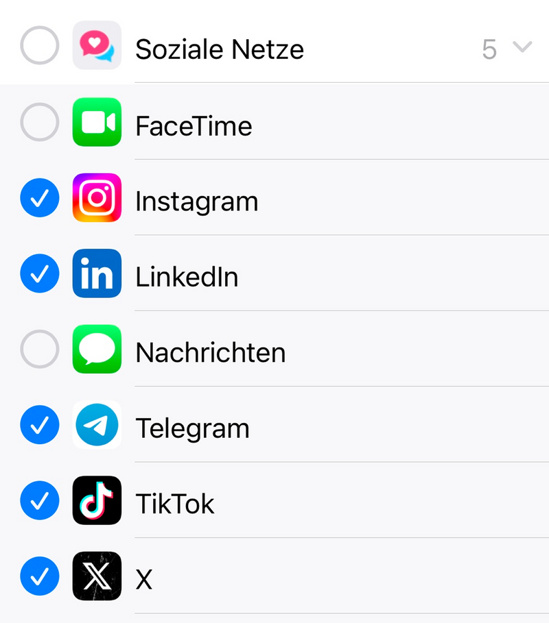 Nur das, was du zulässt.