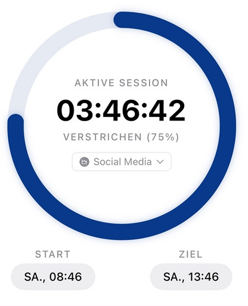 Dein Timer ist dein Anker.